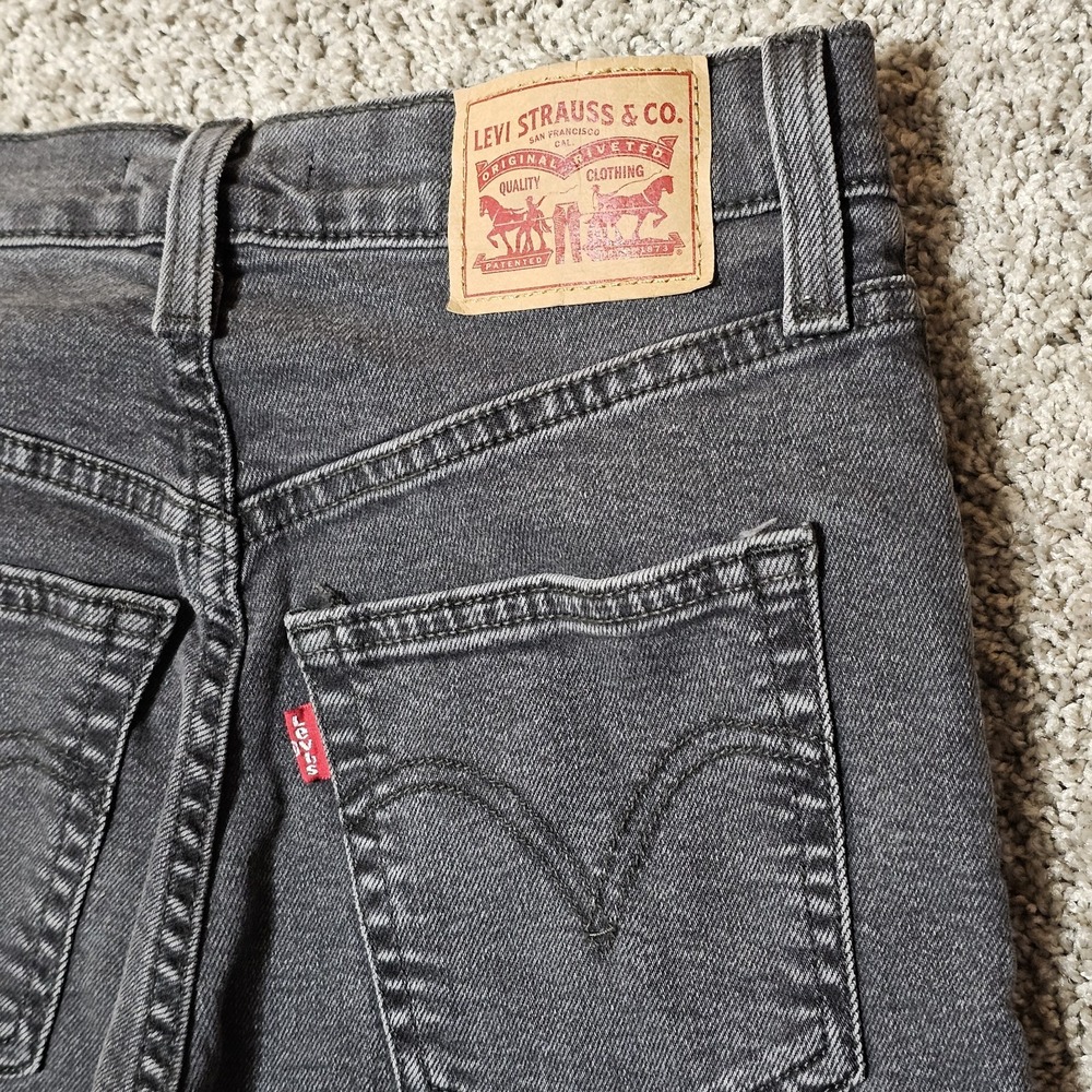 Levi's Women's Flare Jeans in Dark Gray - Picture 7 of 9